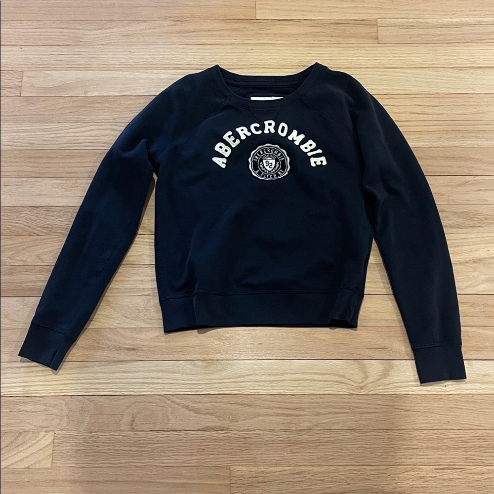 Abercrombie & Fitch Navy Women's Crew Neck Sweater size S good condition - Picture 1 of 6
